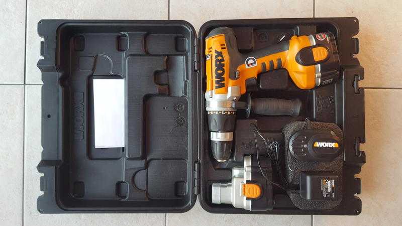 Worx WX369.3 18V Cordless Combi Hammer Drill - 2 Batteries