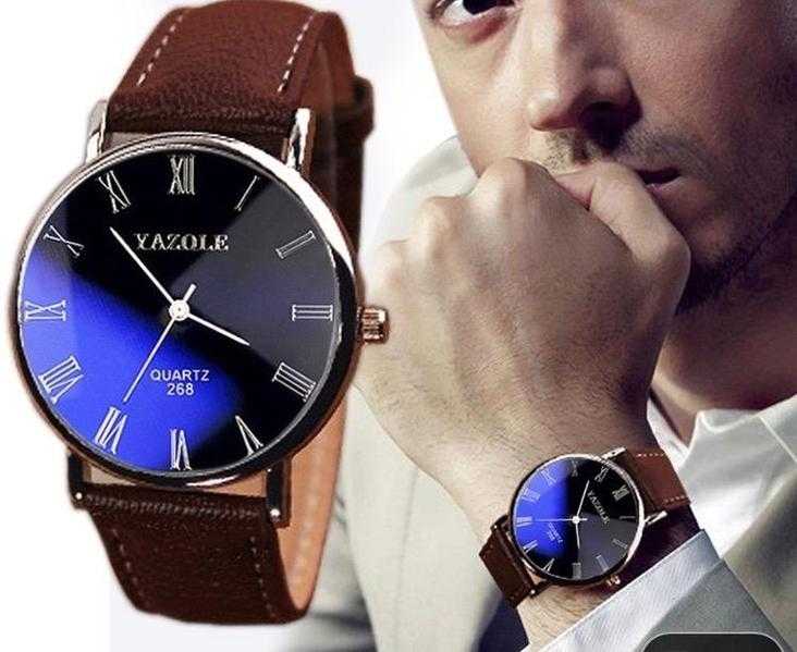 Wrist watch blue colour nice one