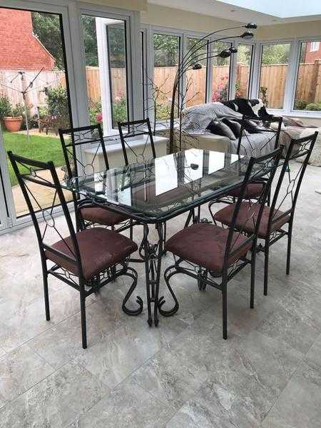 Wrought Iron Dining Room Table