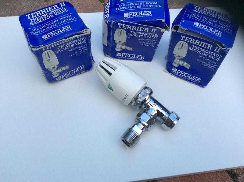 X 4 Pegler thermostatic radiator valves