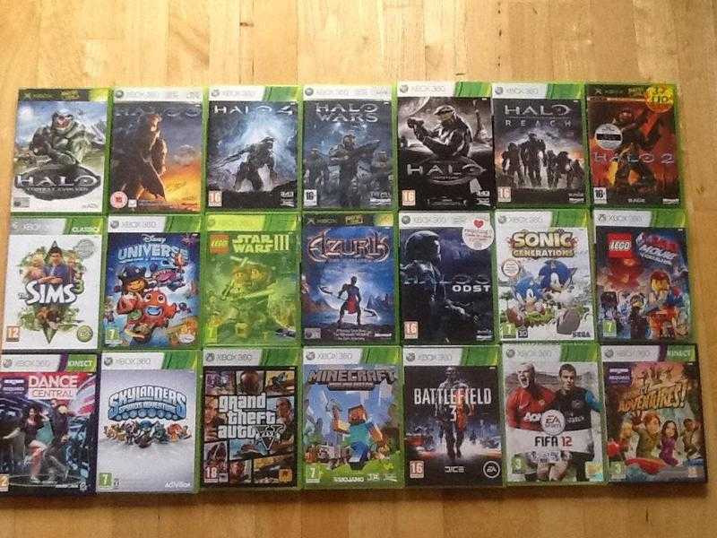 X Box 360 games for sale.