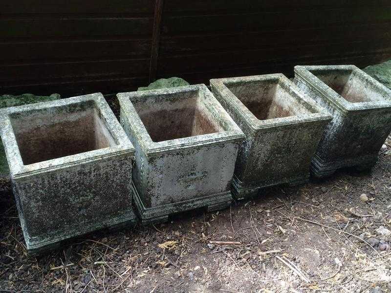 X7 concrete garden planters