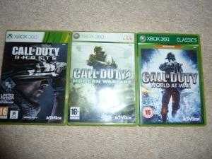 XBox 360 Call of Duty Games