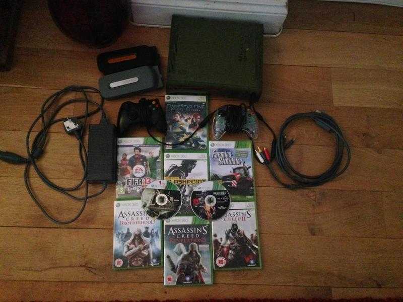 XBOX 360 Halo 3 Special Addition 2 60GB hardrives 2 wired controllers  8 Games