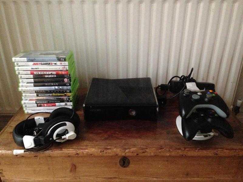 XBOX 360 plus 15 Games (16-18)