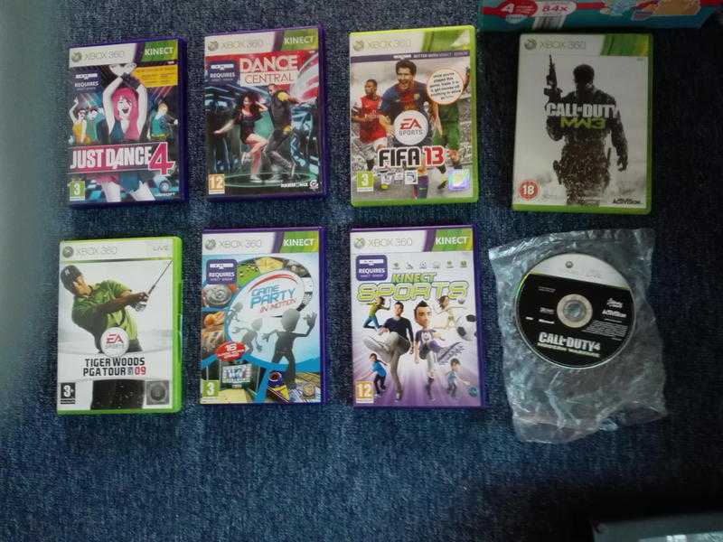 XBOX 360 VARIOUS GAMES (SOLD SEPARATELY)