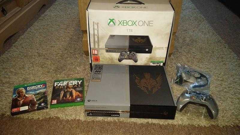 XBOX ONE COD ADVANCED WAR FARE,LIMITED EDITION 1TB CONSOLE,IN MINT CONDITION RARE