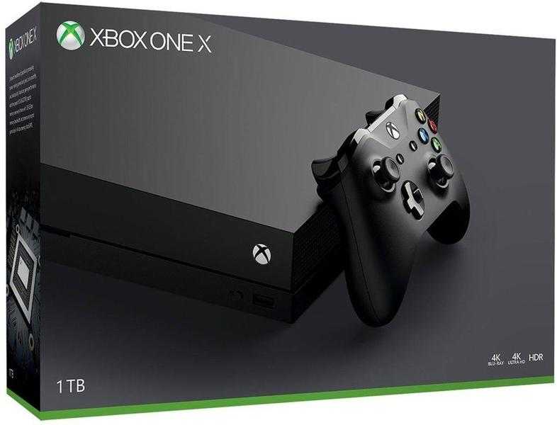 XBox One X console (new and sealed)
