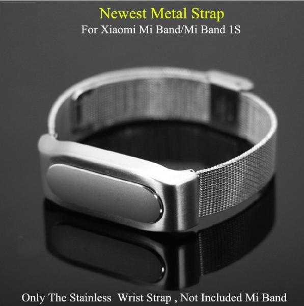 Xiaomi Mi Band 1S Metal Strap Replacement For Xiaomi 1S Plus MiBand Leather Silicone Belt Wrist Band