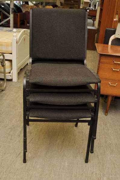 Xmas SALE NOW ON Set of 3 Stacking Chairs - Local Delivery 19