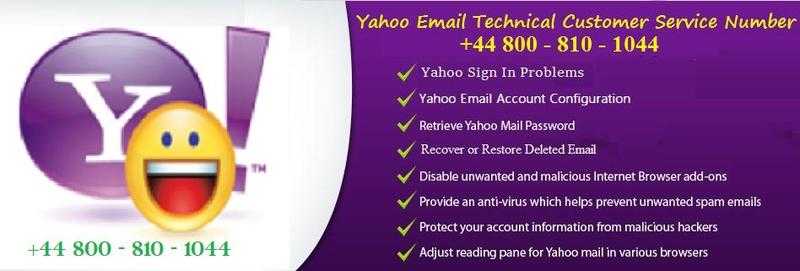Yahoo Customer Service Number UK 0800-810-1044, Contact Support