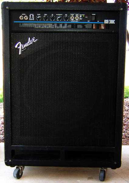 Yamaha bass guitar and marshall amp