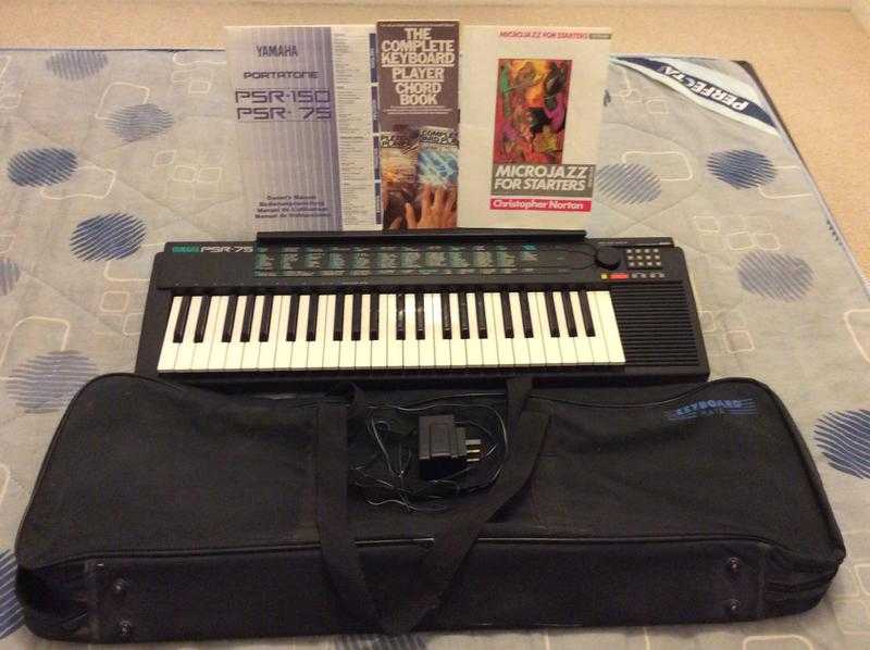 Yamaha PSR-75 Portable 49 Key Keyboard with Black Carry Bag