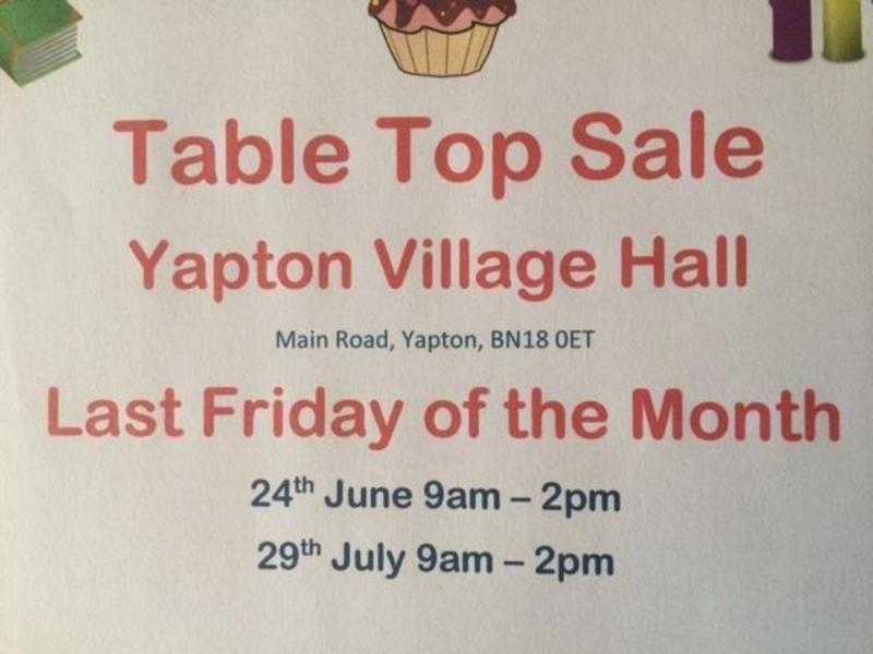 Yapton Table Top Sale