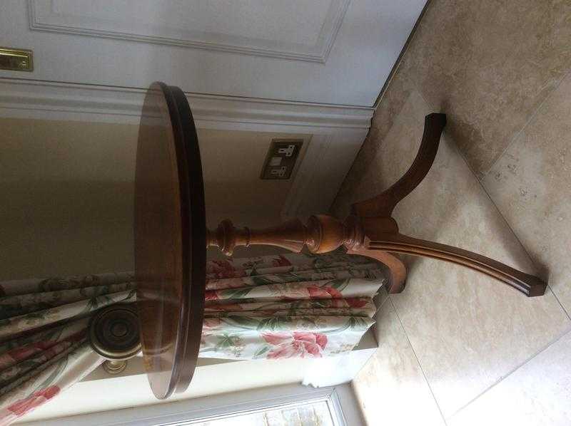 Yew lamp table