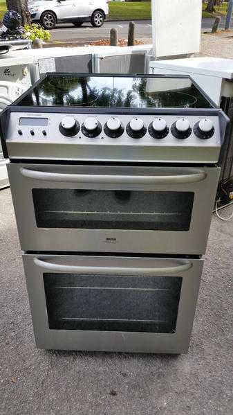 ZANUSSI DOUBLE OVEN CERAMIC ELECTRIC COOKER