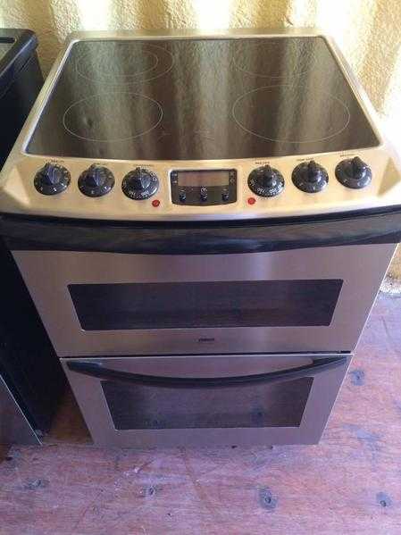 Zanussi Silver 60cm double electric cooker