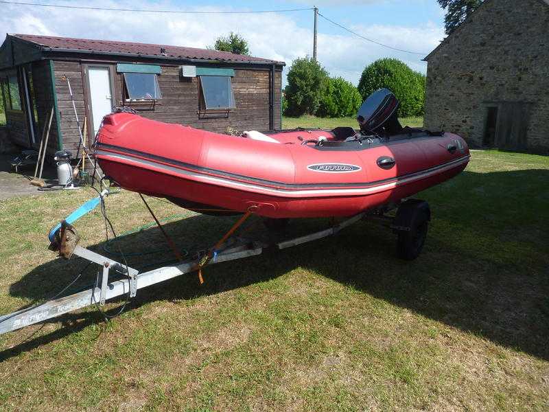 Zodiac Futura Mk2 4m inflatable RIB boat amp Mercury 25 hp Outboard