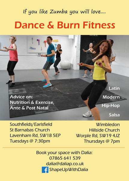 Zumba classes in Wimbledon