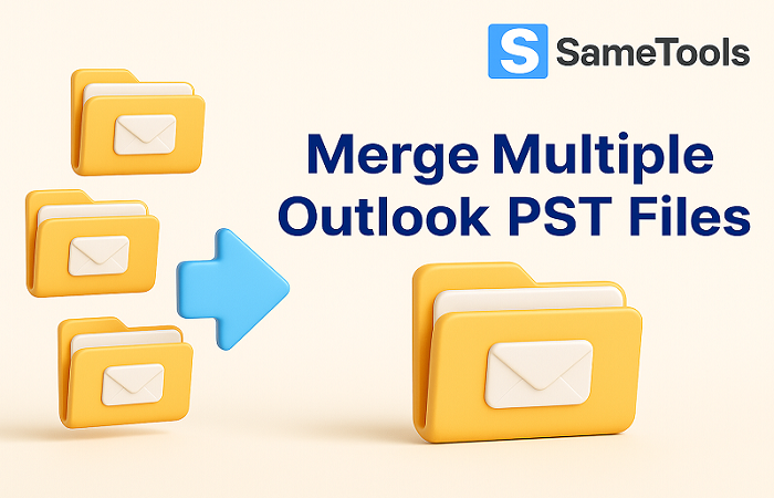 Best Solution for Merging Bulk PST Files By SameTools