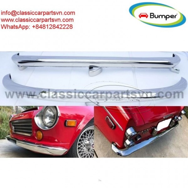 Datsun Roadster Fairlady bumpers (1962-1970) no over riders 